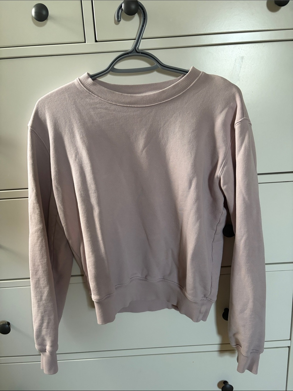 Aritzia Crewneck Sweatshirt in Dusty Rose